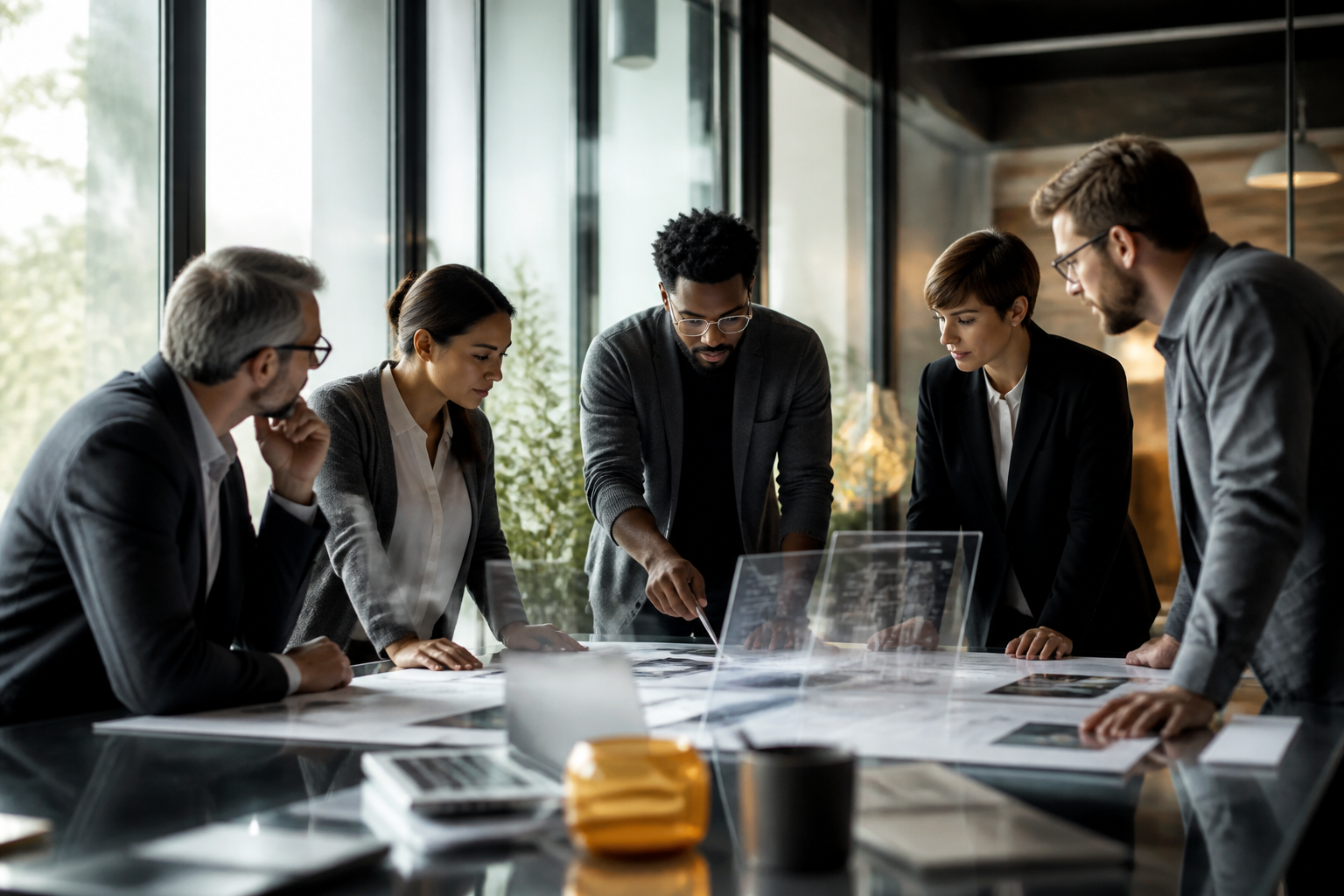Equipe empresarial em colaboração
